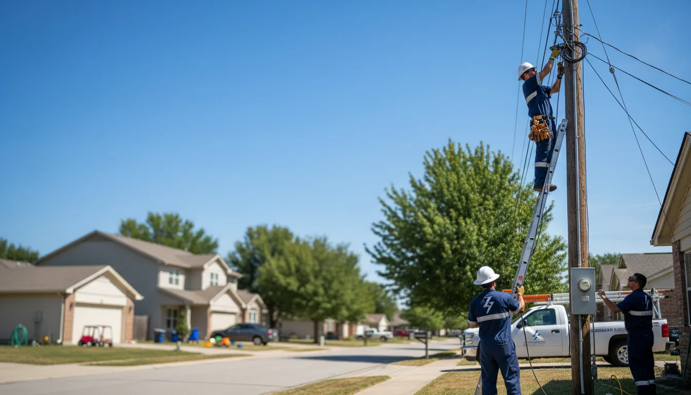 Residential electrician providing installation services in Protivin, IA